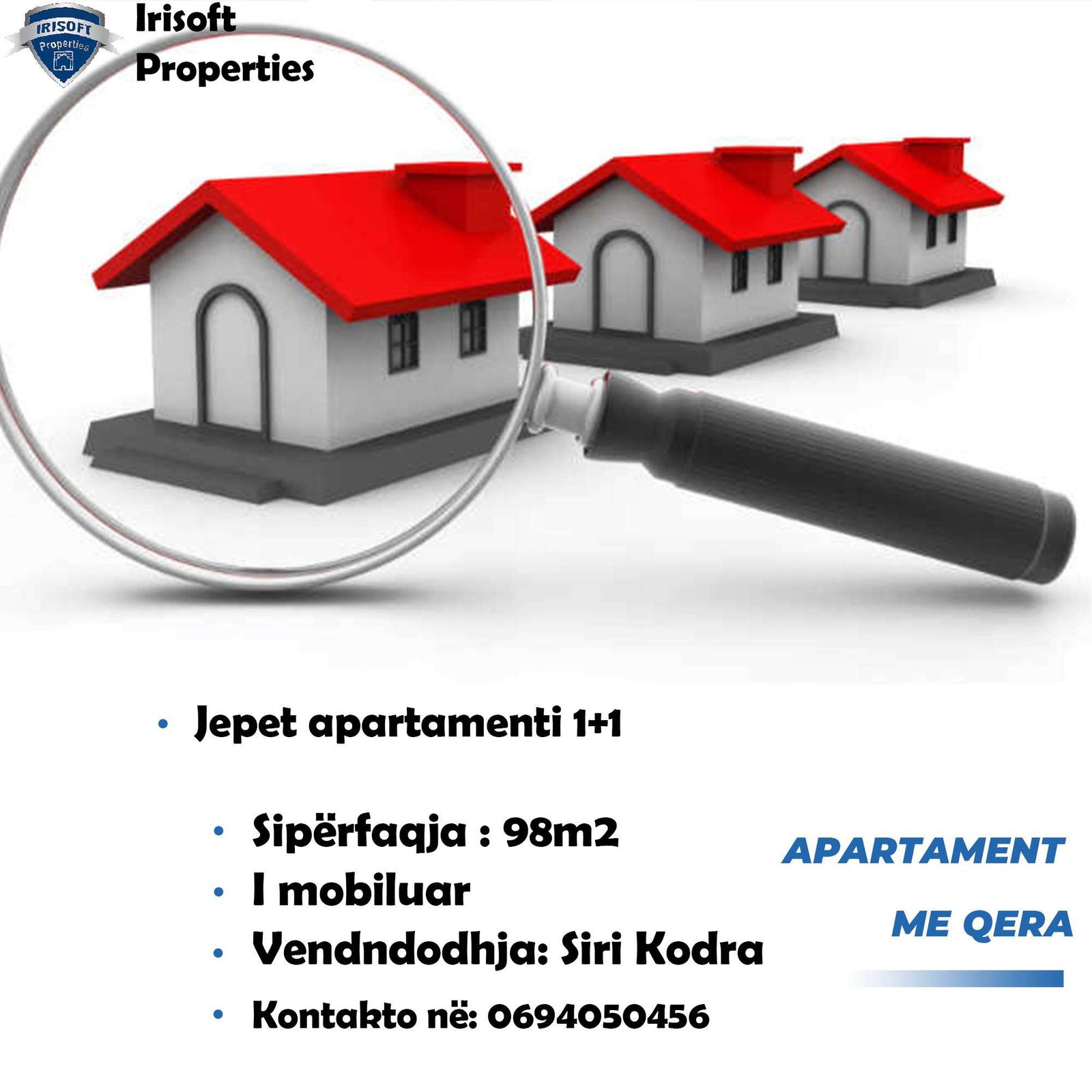  Jepet me qera apartament 2+1